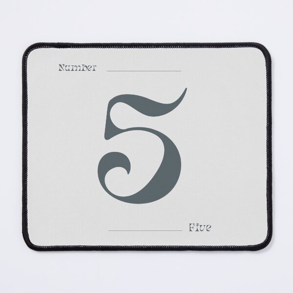 Item preview, Numerical Simple Clean Numbers - Five designed and sold by Levated.