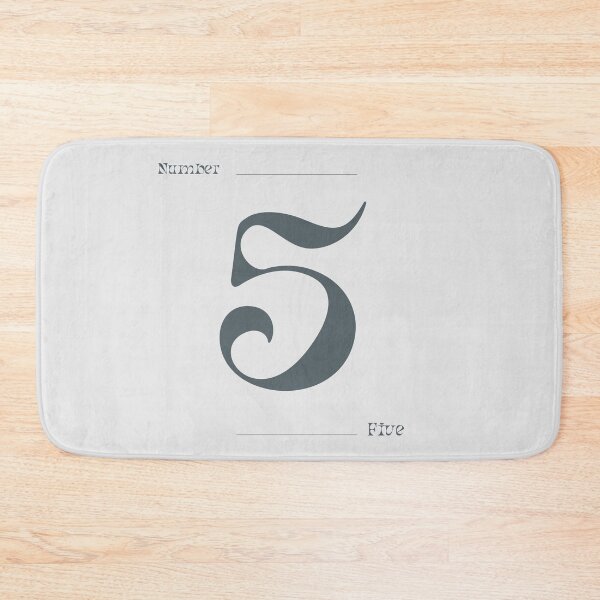 Item preview, Numerical Simple Clean Numbers - Five designed and sold by Levated.