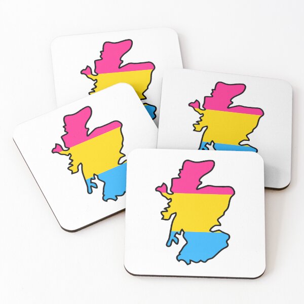 Item preview, Scotland Outline - Pan Pride Flag designed and sold by uni-que-designs.