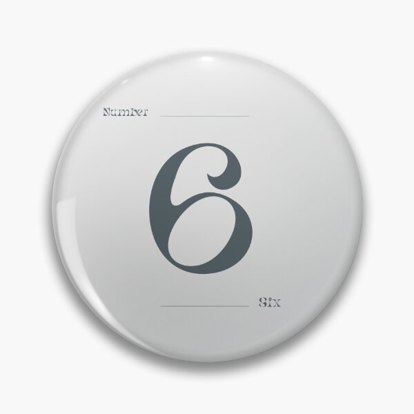 Item preview, Numerical Simple Clean Numbers - Six designed and sold by Levated.