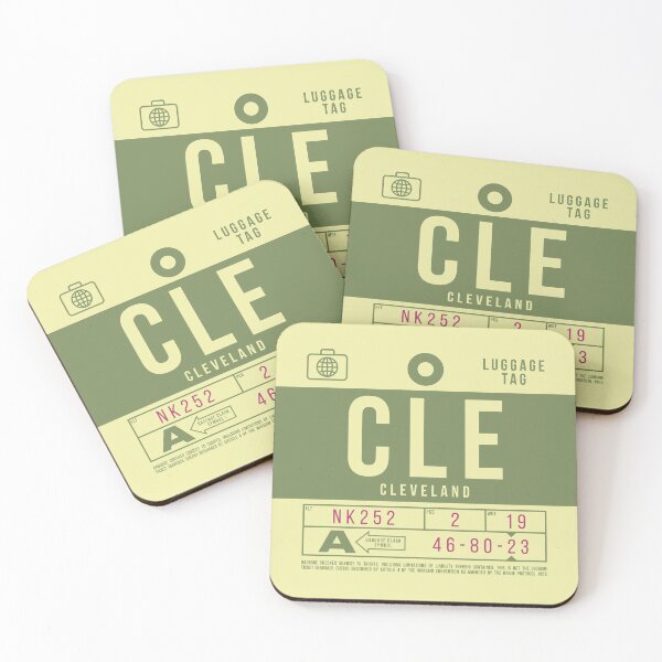 Artikelvorschau, Luggage Tag B - CLE Cleveland USA entworfen und verkauft von VoodooCircus.