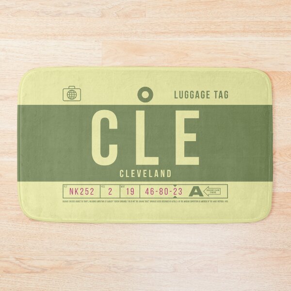 Artikelvorschau, Luggage Tag B - CLE Cleveland USA entworfen und verkauft von VoodooCircus.