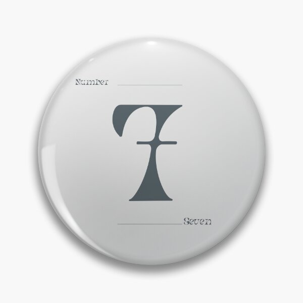 Item preview, Numerical Simple Clean Numbers - Seven designed and sold by Levated.