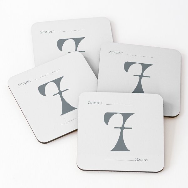 Item preview, Numerical Simple Clean Numbers - Seven designed and sold by Levated.