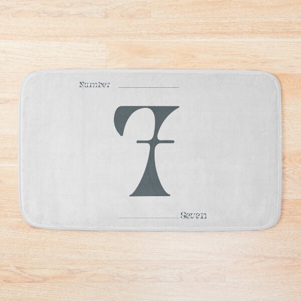 Item preview, Numerical Simple Clean Numbers - Seven designed and sold by Levated.