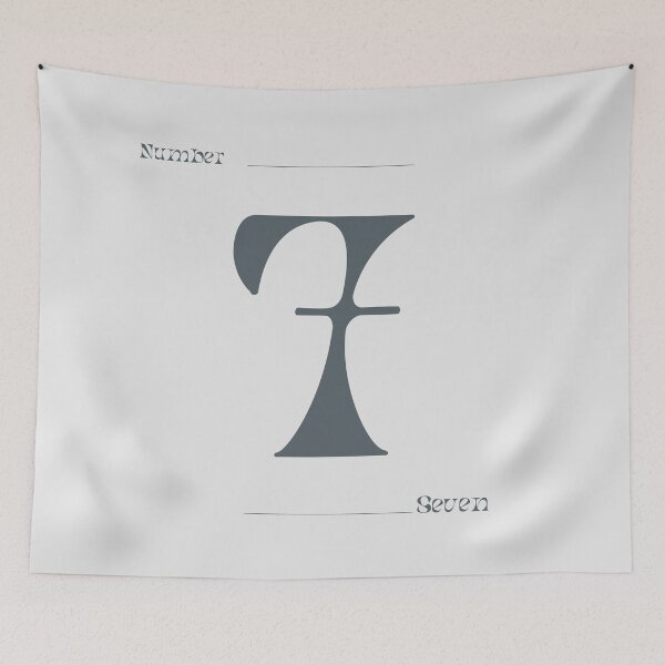 Item preview, Numerical Simple Clean Numbers - Seven designed and sold by Levated.