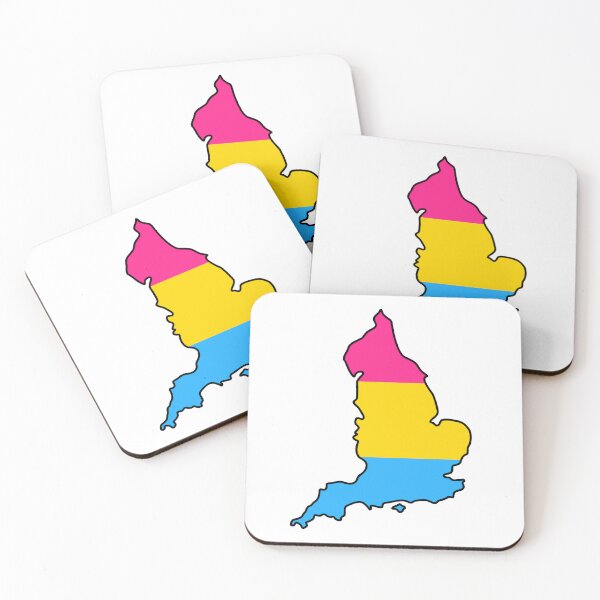 Item preview, England Outline - Pan Pride Flag designed and sold by uni-que-designs.