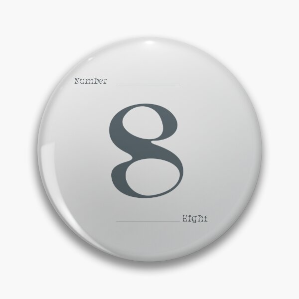 Item preview, Numerical Simple Clean Numbers - Eight  designed and sold by Levated.