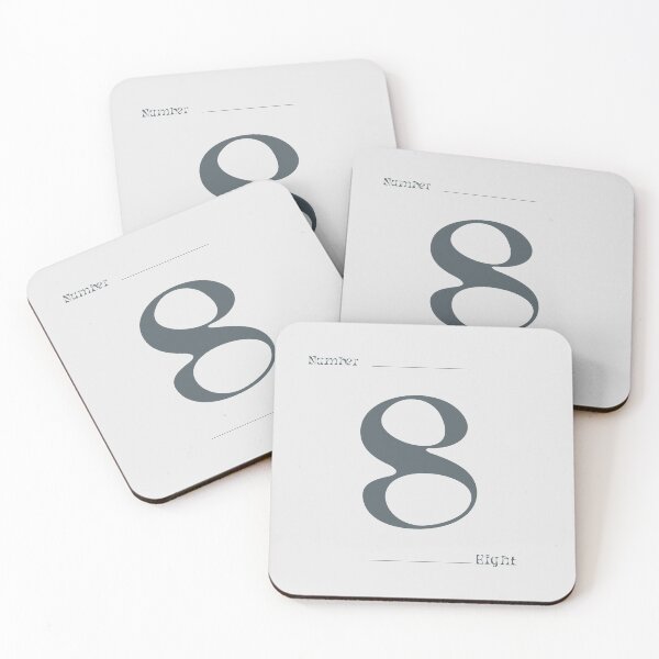 Item preview, Numerical Simple Clean Numbers - Eight  designed and sold by Levated.