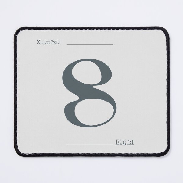 Item preview, Numerical Simple Clean Numbers - Eight  designed and sold by Levated.