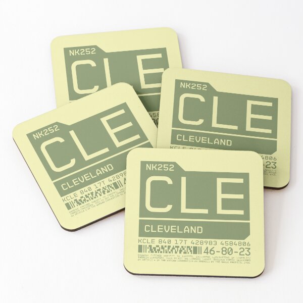 Artikelvorschau, Luggage Tag C - CLE Cleveland USA entworfen und verkauft von VoodooCircus.