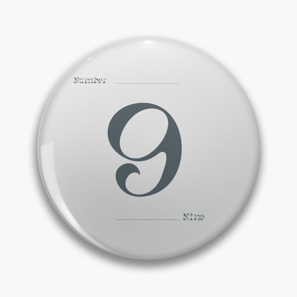 Item preview, Numerical Simple Clean Numbers - Nine designed and sold by Levated.