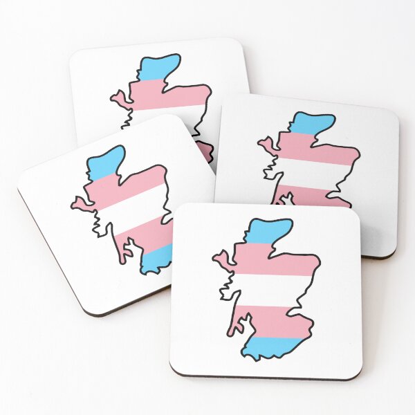 Item preview, Scotland Outline - Trans Pride Flag designed and sold by uni-que-designs.
