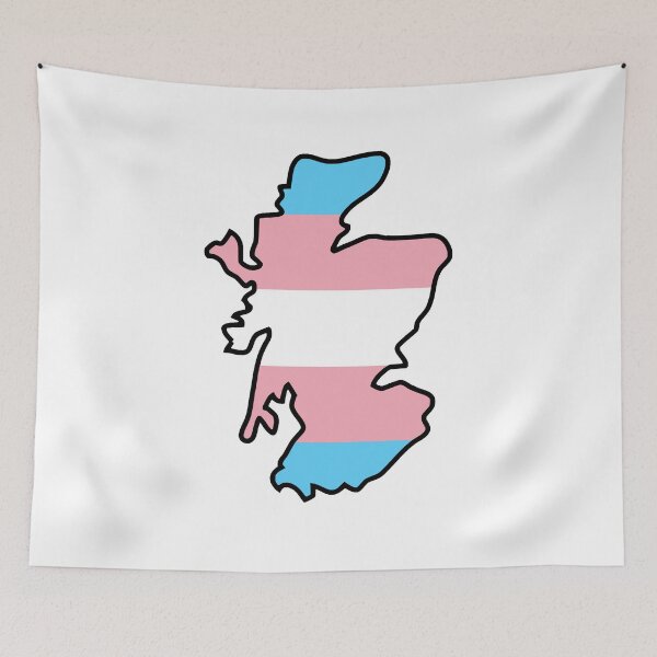 Item preview, Scotland Outline - Trans Pride Flag designed and sold by uni-que-designs.