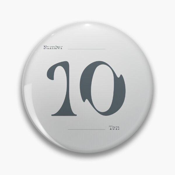 Item preview, Numerical Simple Clean Numbers - Ten designed and sold by Levated.