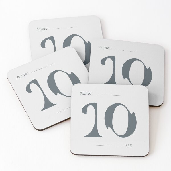 Item preview, Numerical Simple Clean Numbers - Ten designed and sold by Levated.