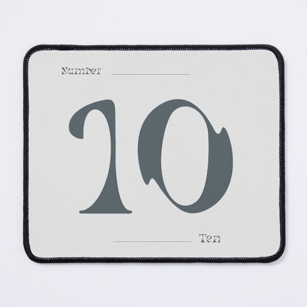 Item preview, Numerical Simple Clean Numbers - Ten designed and sold by Levated.