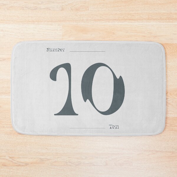 Item preview, Numerical Simple Clean Numbers - Ten designed and sold by Levated.