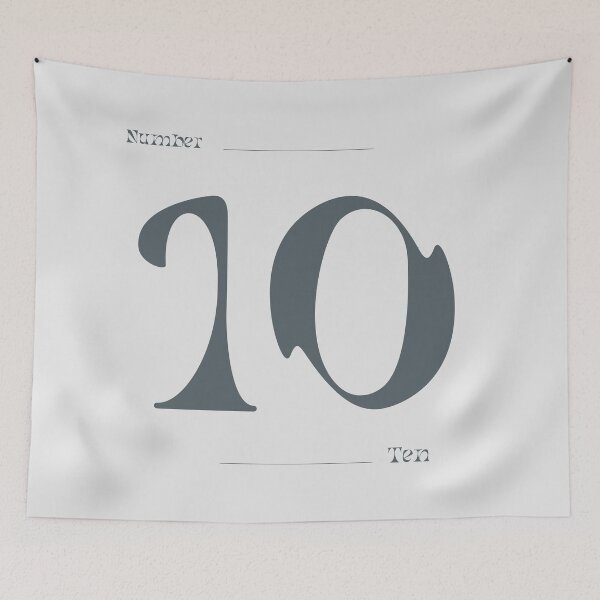 Item preview, Numerical Simple Clean Numbers - Ten designed and sold by Levated.