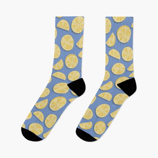 Item preview, Bold Lemons on Blue designed and sold by MilaMooDesigns.