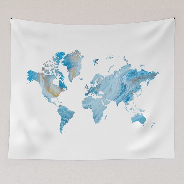 Item preview, Map of the World Colored  designed and sold by ABGdesigns.