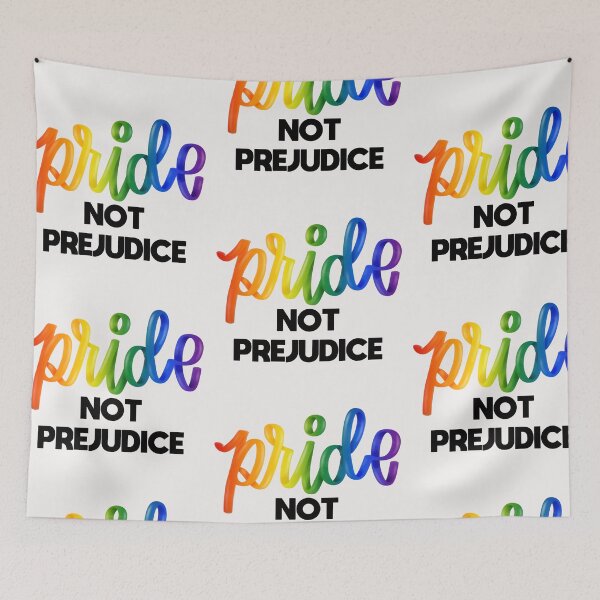 Item preview, Pride Not Prejudice LGBTQ Ally designed and sold by Moonbeamdesignz.