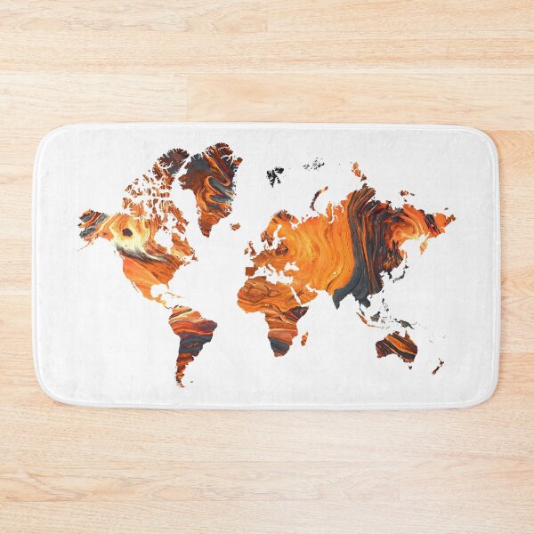 Item preview, Map of the World Colored  designed and sold by ABGdesigns.
