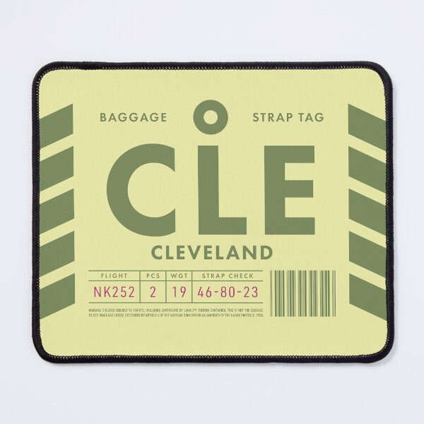 Artikelvorschau, Luggage Tag D - CLE Cleveland USA entworfen und verkauft von VoodooCircus.