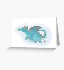 Luck Dragon flight Greeting Card