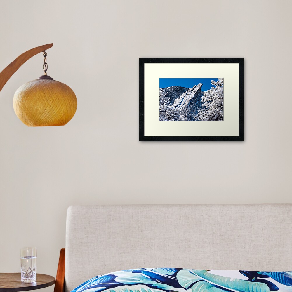 The Third Flatiron - Through The Trees Framed Art Print
