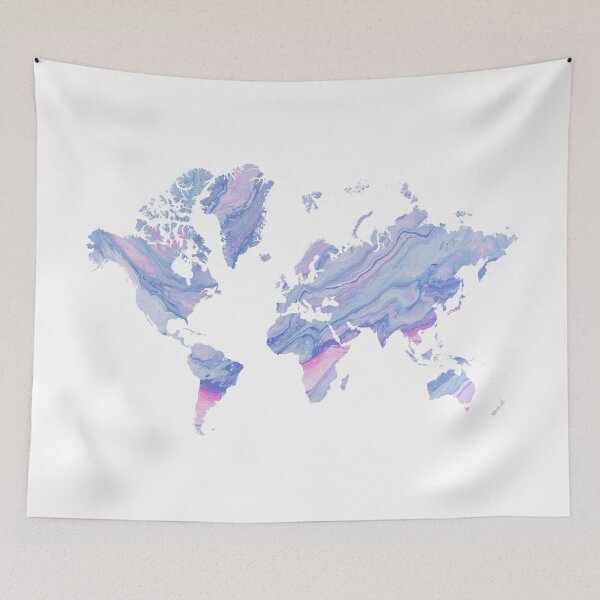 Item preview, Map of the World Colored  designed and sold by ABGdesigns.