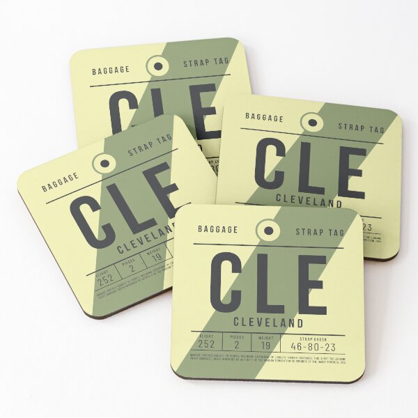 Item preview, Luggage Tag E - CLE Cleveland USA designed and sold by VoodooCircus.