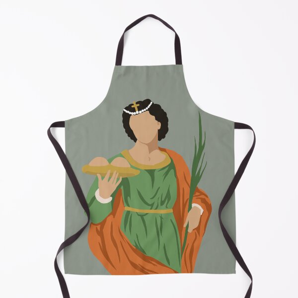 Item preview, Saint Agatha of Sicily (Patron saint of Breast Cancer): Catholic graphic art   designed and sold by TheCatholicLady.