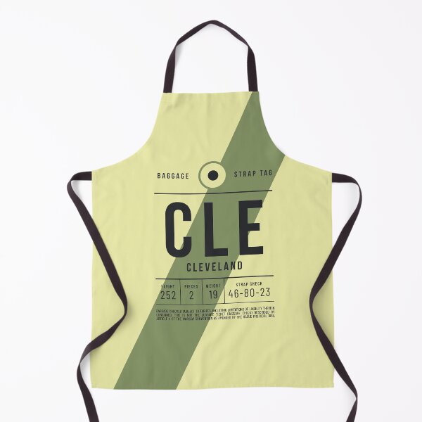 Artikelvorschau, Luggage Tag E - CLE Cleveland USA entworfen und verkauft von VoodooCircus.