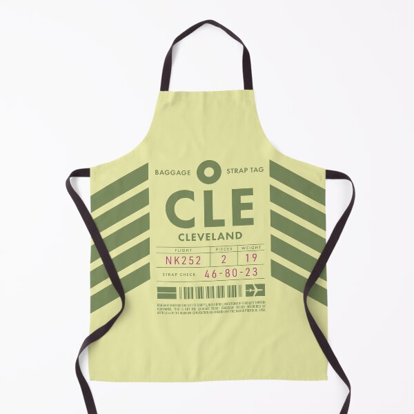 Artikelvorschau, Luggage Tag D - CLE Cleveland USA entworfen und verkauft von VoodooCircus.