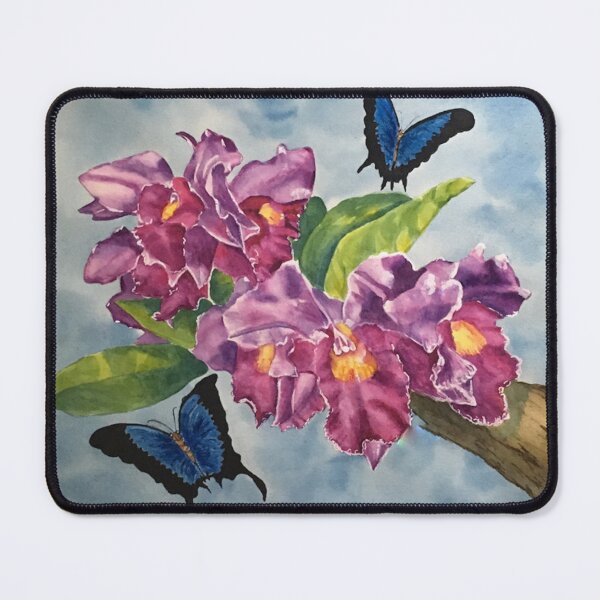 Item preview, Butterflies and gorgeous orchids designed and sold by pohlma.
