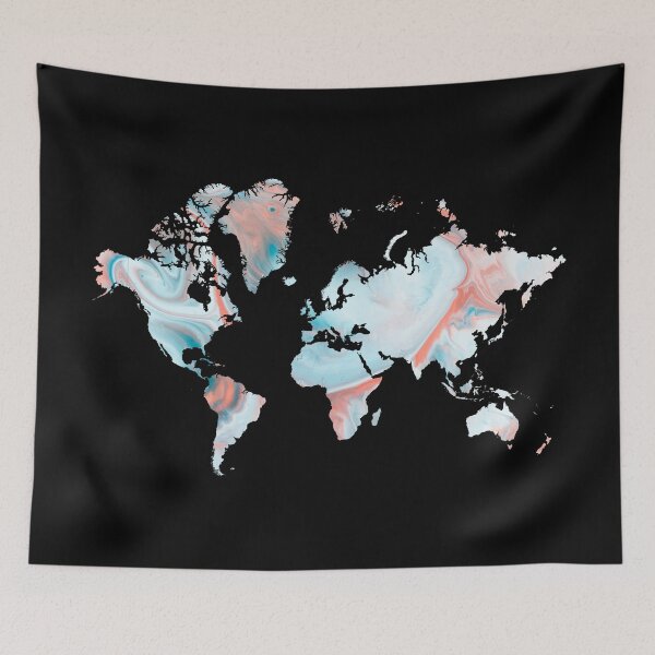 Item preview, Map of the World Colored  designed and sold by ABGdesigns.