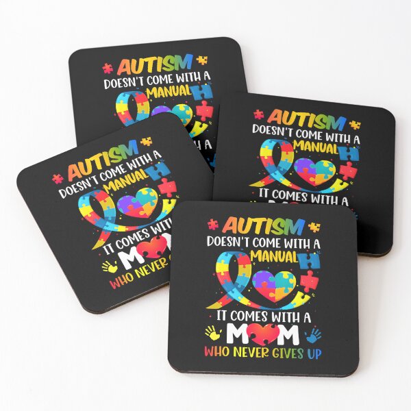 Item preview, Autism Doesn't Come With A Mom Who Never Give Up Manual Women Autism Awareness designed and sold by HaaChris-Artis.