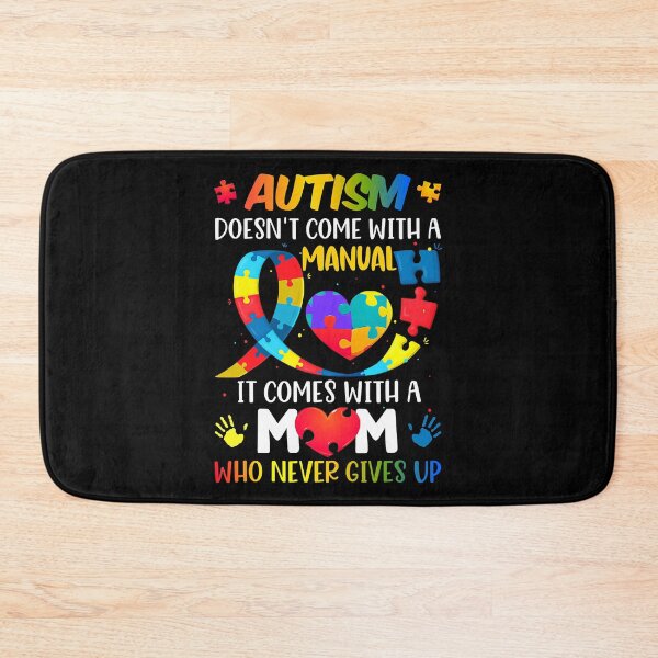 Item preview, Autism Doesn't Come With A Mom Who Never Give Up Manual Women Autism Awareness designed and sold by HaaChris-Artis.