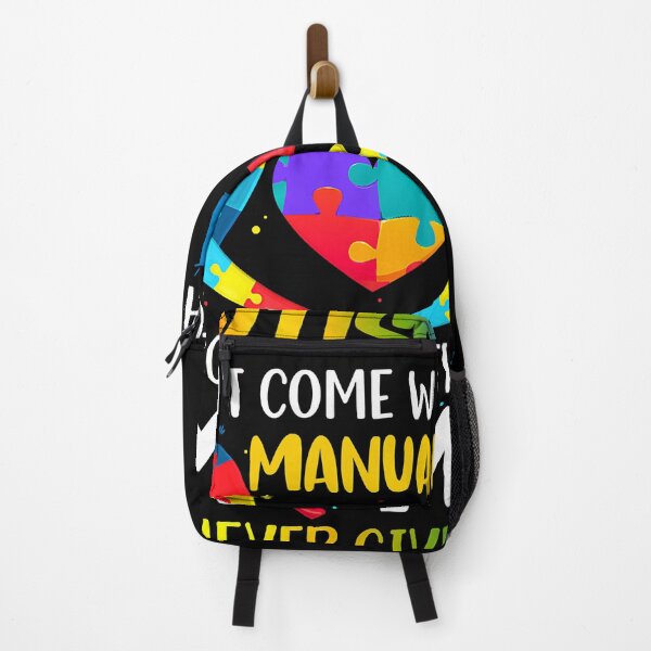 Item preview, Autism Doesn't Come With A Mom Who Never Give Up Manual Women Autism Awareness designed and sold by HaaChris-Artis.
