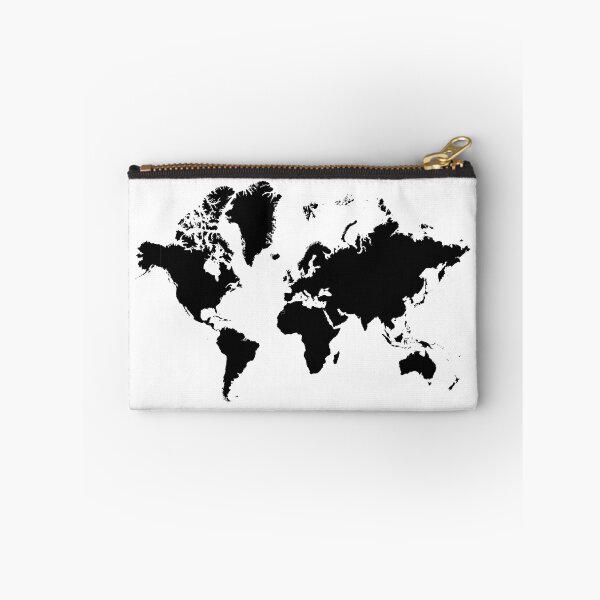 Item preview, Map of the World Black&White designed and sold by ABGdesigns.