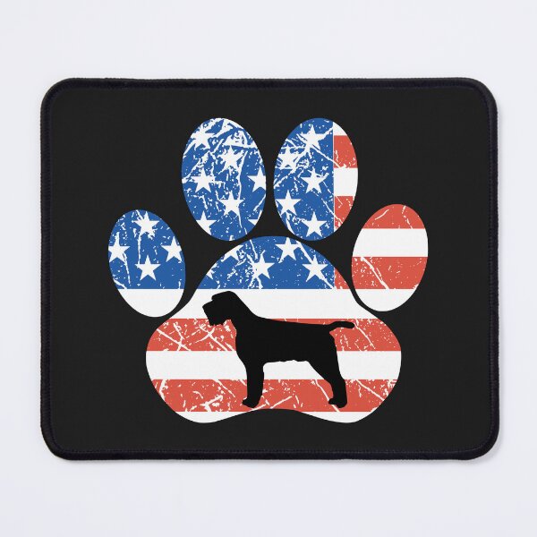 Item preview, Wirehaired Pointing Griffon American Flag Dog Paw Vintage designed and sold by richter74.