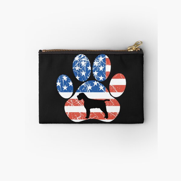 Item preview, Wirehaired Pointing Griffon American Flag Dog Paw Vintage designed and sold by richter74.