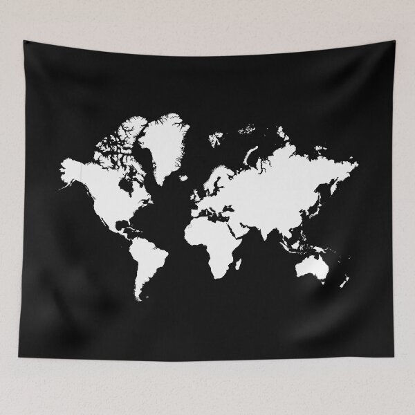 Item preview, Map of the World White designed and sold by ABGdesigns.