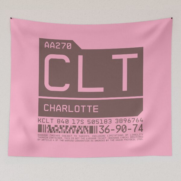 Item preview, Luggage Tag C - CLT Charlotte USA designed and sold by VoodooCircus.