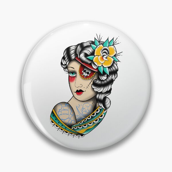 Item preview, Fkj tattoo flash pirate designed and sold by franckfkj.