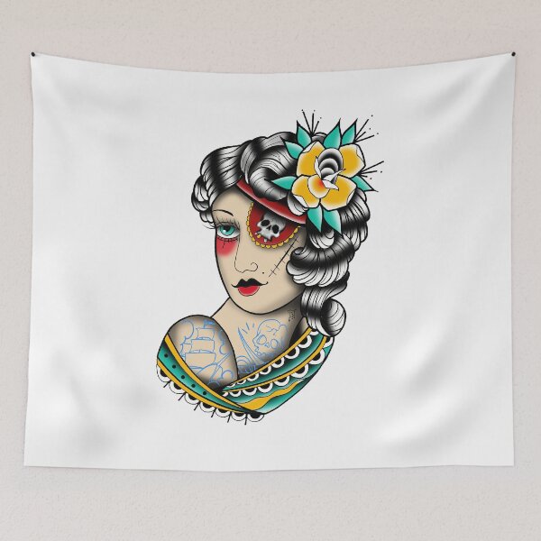 Item preview, Fkj tattoo flash pirate designed and sold by franckfkj.
