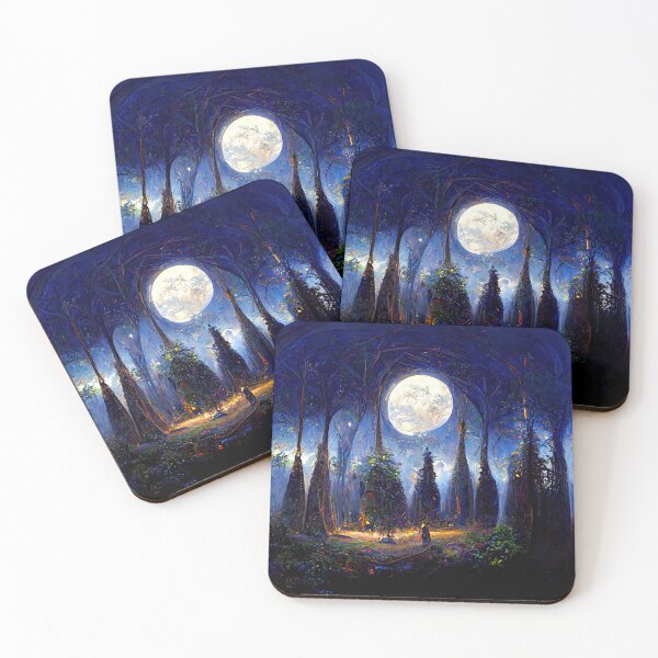 Item preview, During a full moon night designed and sold by AM FineArtPrints.