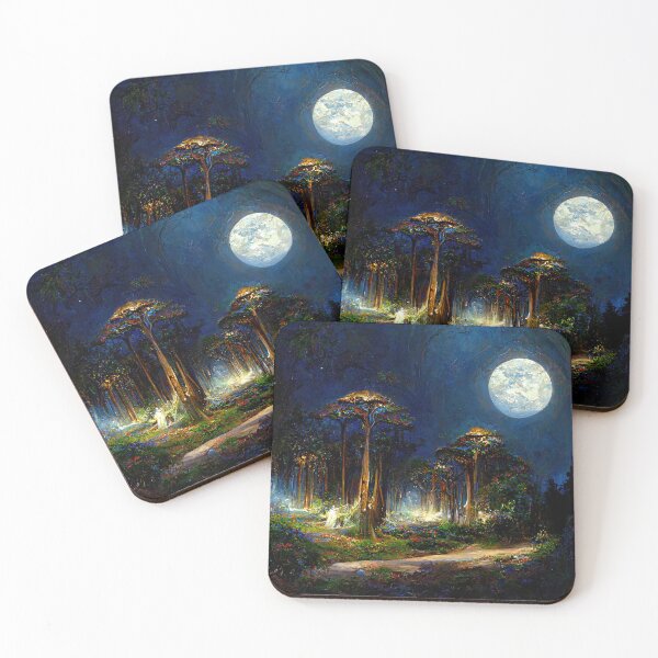 Item preview, During a full moon night designed and sold by AM FineArtPrints.