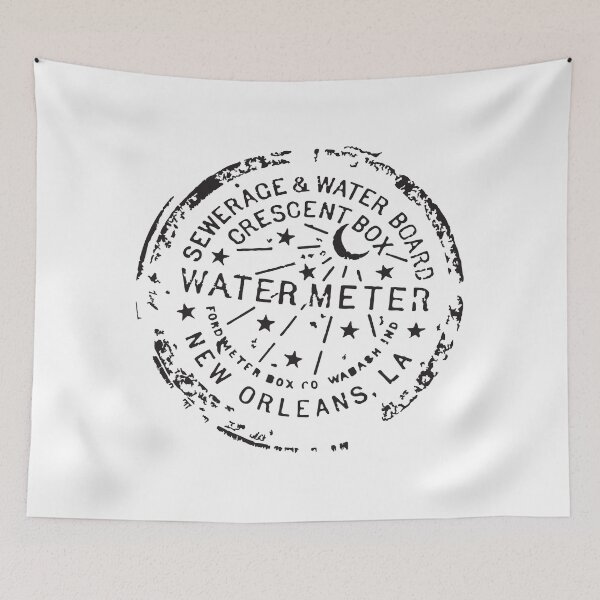 Item preview, New Orleans Water Meter Cover designed and sold by peku32tis.